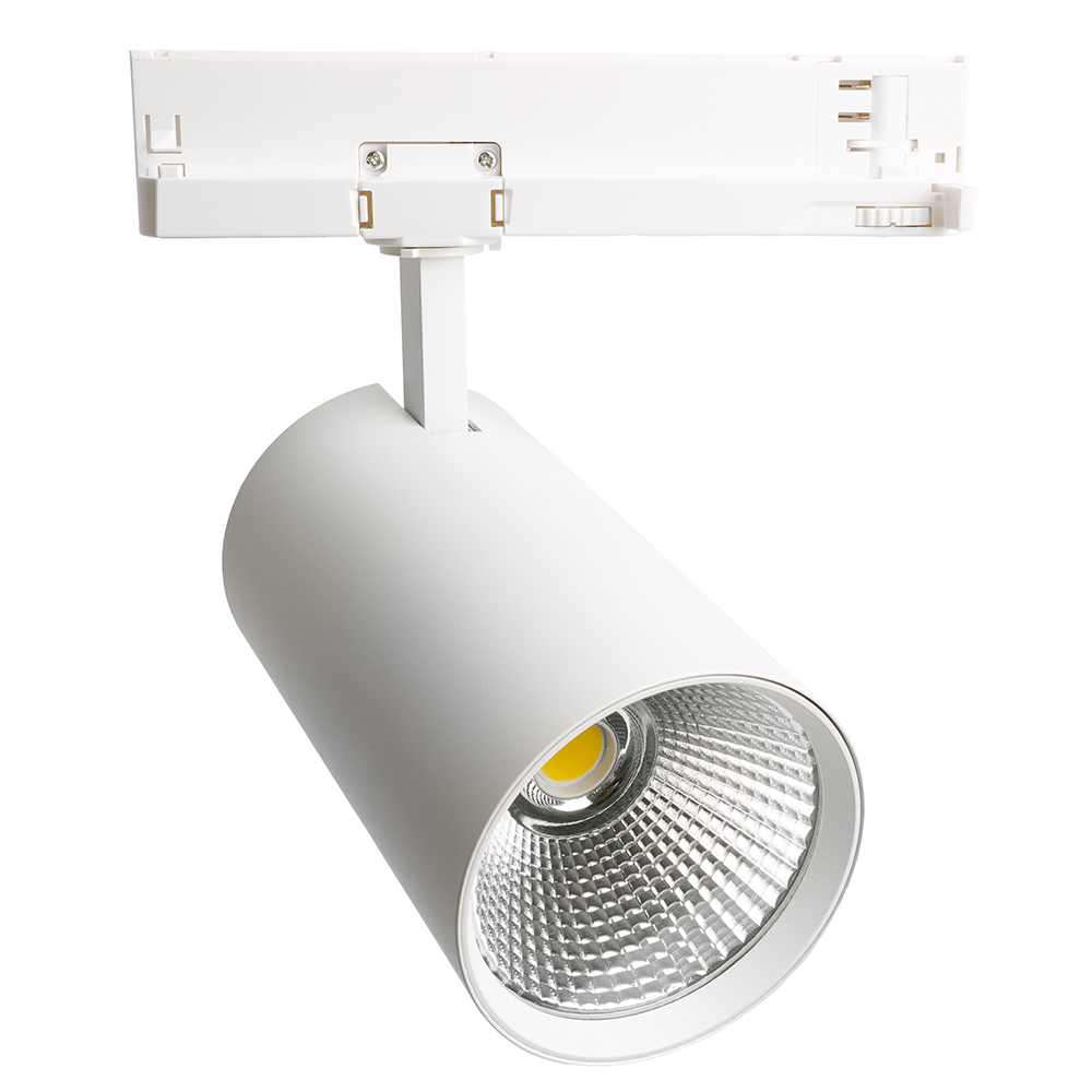 Светодиодный светильник Feron AL147 трековый на шинопровод 40W 4000K 35 градусов белый, 3х фазный