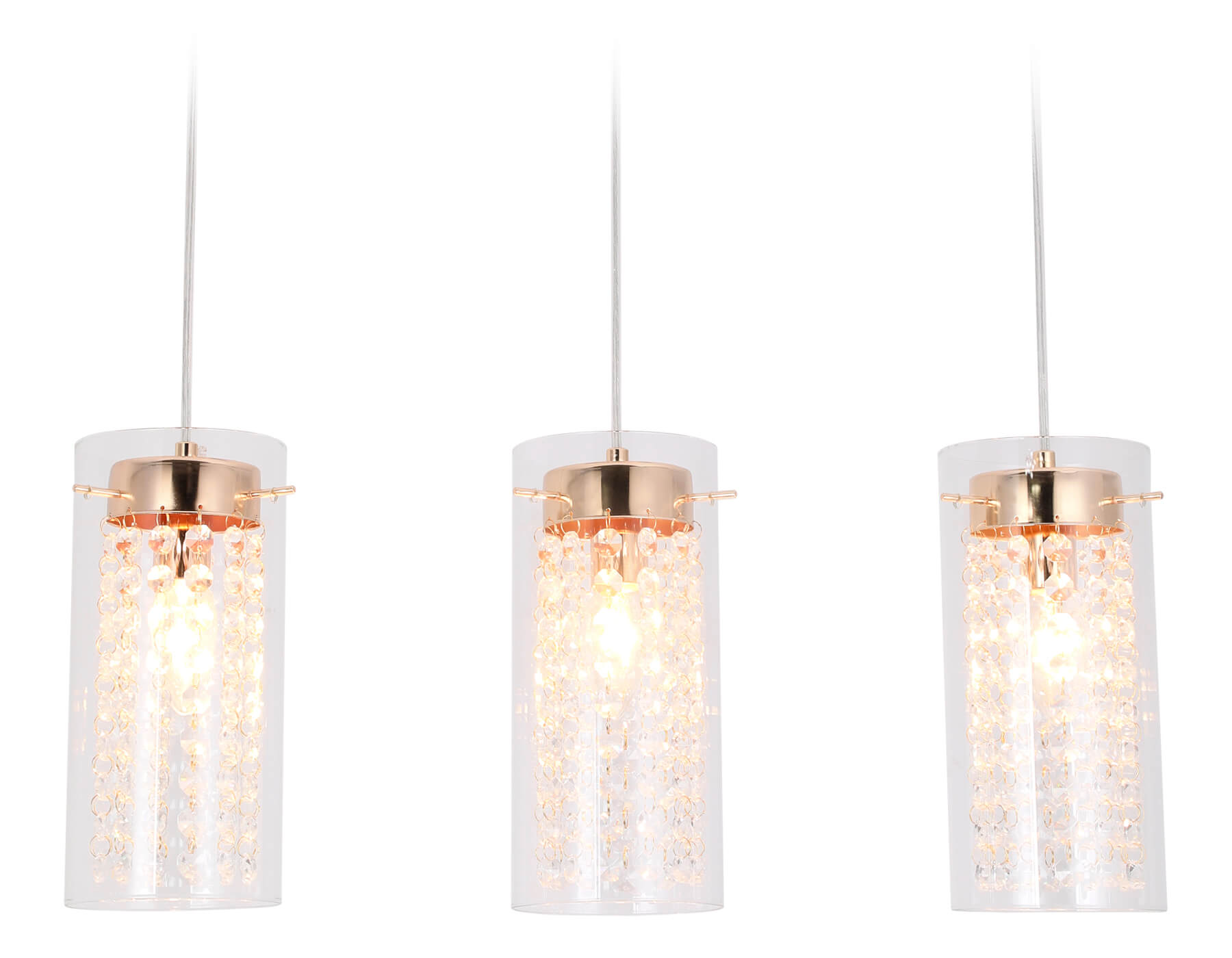 Подвесной светильник TR3663/3 GD/CL золото/прозрачный E14/3 max 40W 560*110*800