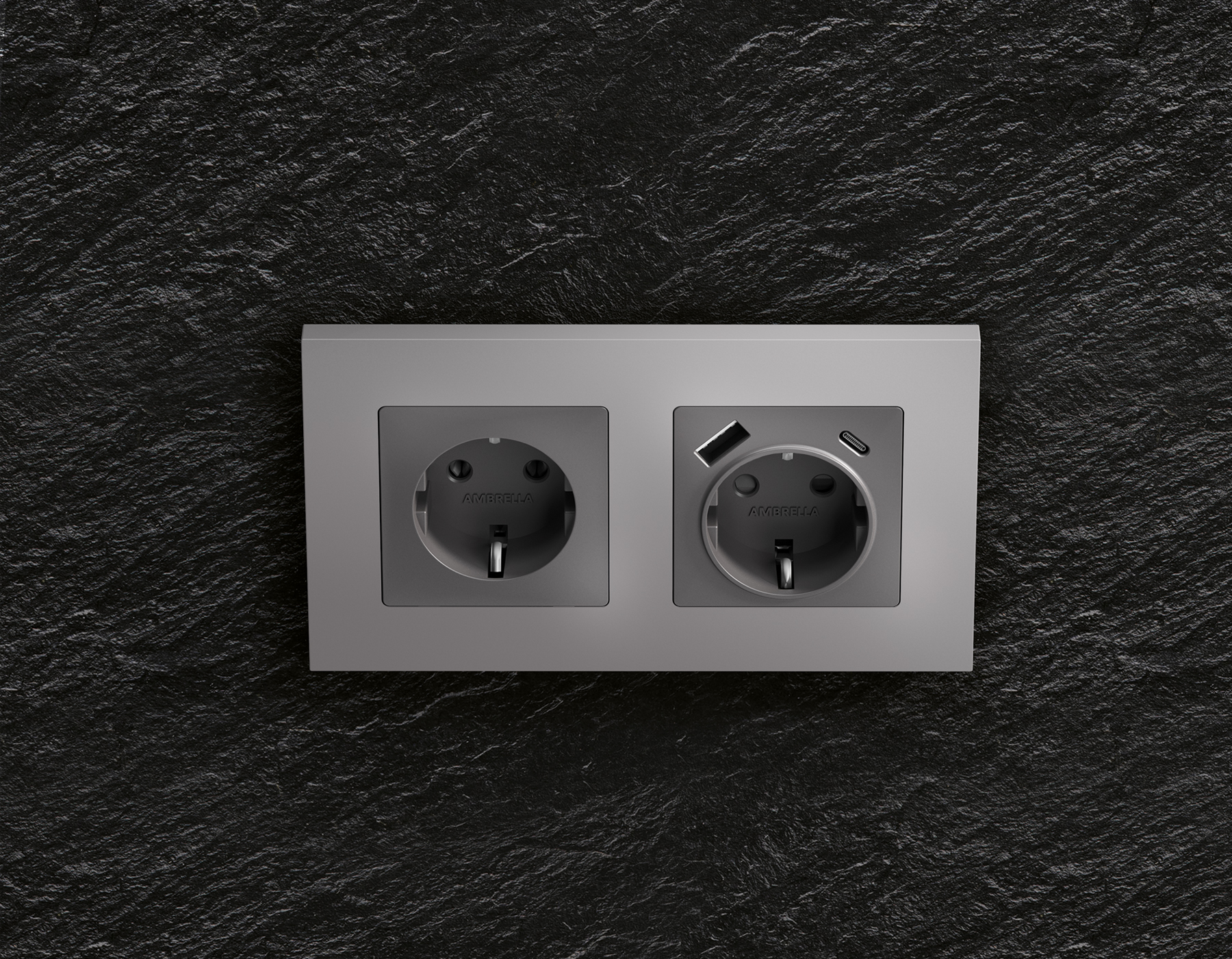 AF250503 Рамка ALFA Qubi (Сталь матовый) 3-ая