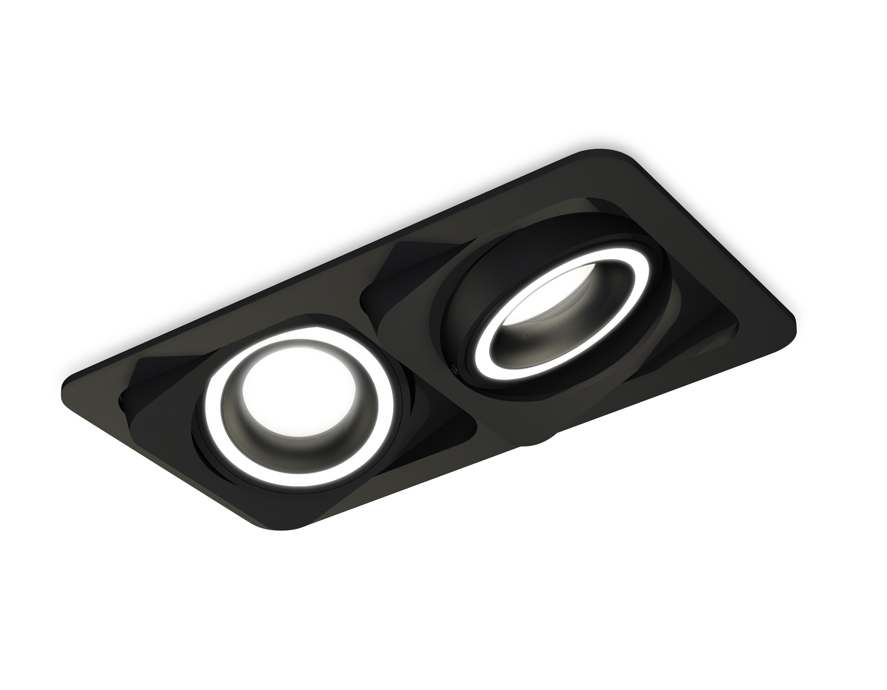 Встраиваемый поворотный светильник XC7664080 SBK/FR черный песок/белый матовый MR16 GU5.3 (C7664, N7111)