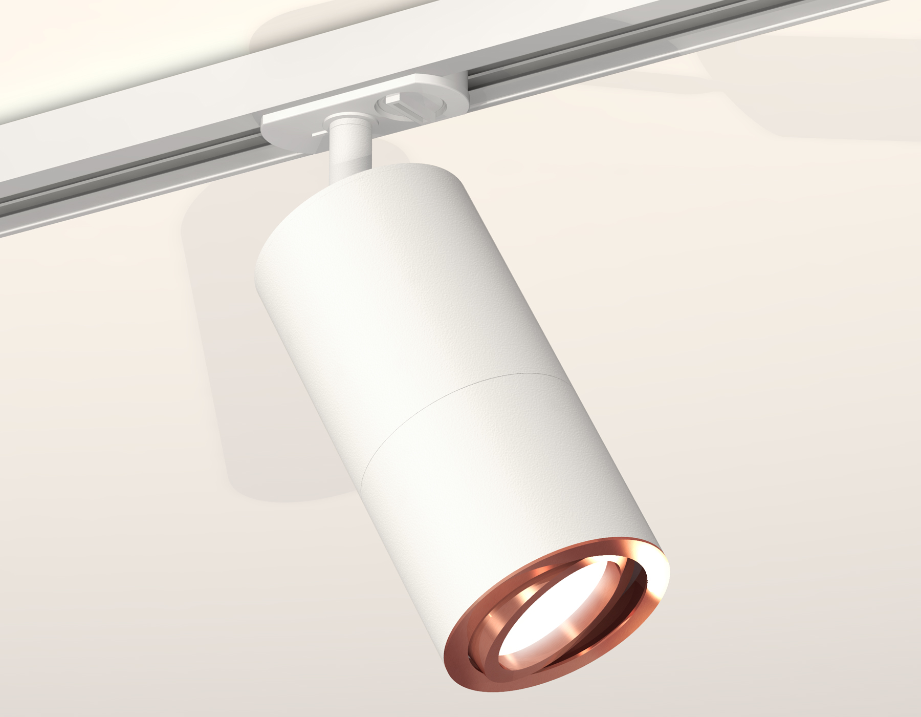 Трековый светильник XT7401082 SWH/PPG белый песок/золото розовое полированное MR16 GU5.3