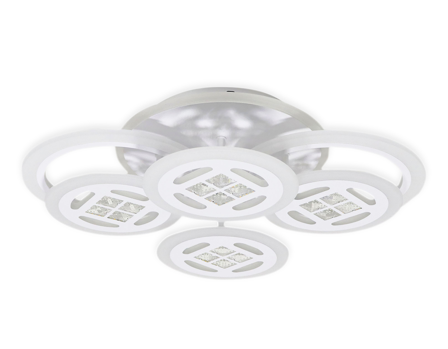 Потолочный светодиодный светильник с пультом Ambrella FA2951/6 WH белый 4200K/3000K+6400K/6400K+3000K 125W 550*405*150 (ПДУ ИК)