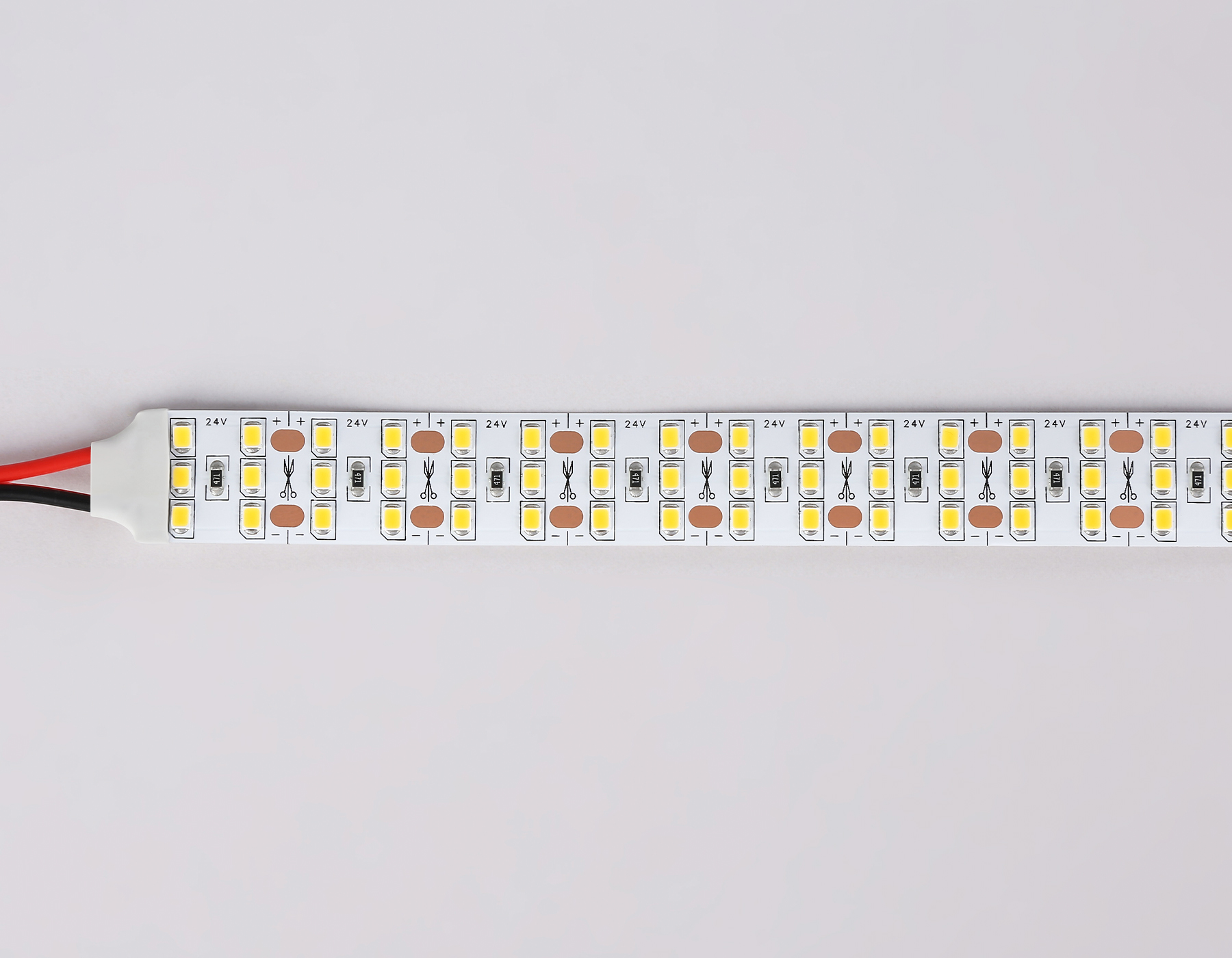 GS3901 2835 324Led/ 26W m/ 24V IP20 3000K/ 5000*18*1.2mm (2 конт.)