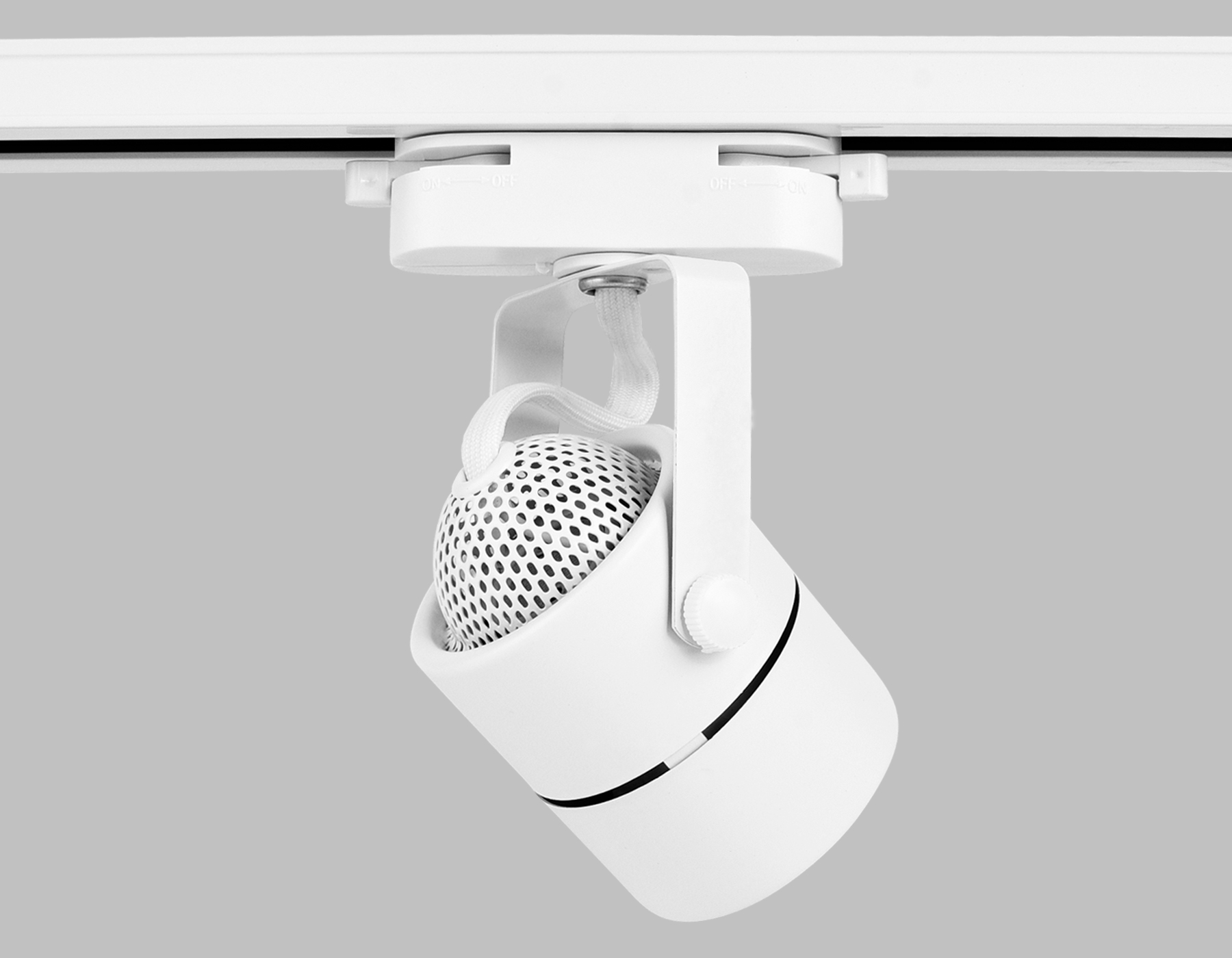 Трековый однофазный светильник со сменной лампой Ambrella GL5101 WH белый GU10 max 12W