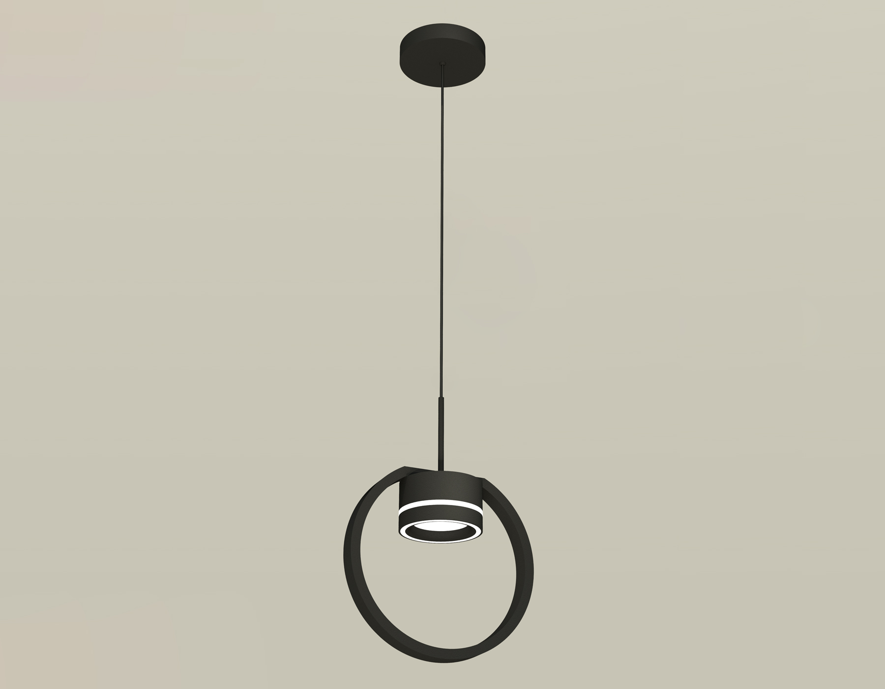 Подвесной светильтник Ambrella XB9102151 SBK/FR черный песок/белый матовый GX53 (C9102, N8434)