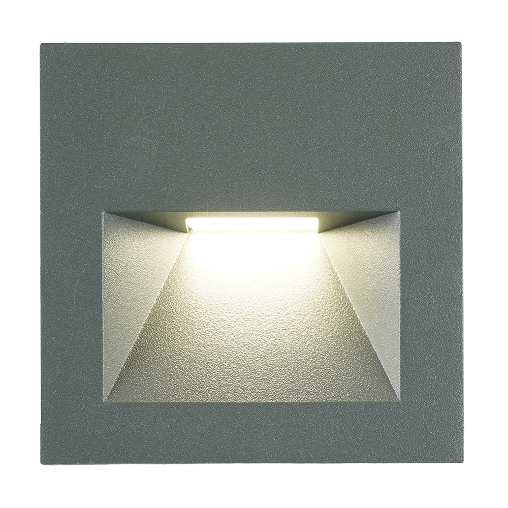 Светодиодный светильник Feron LN013-1 встраиваемый 3W 4000K, IP65, серый