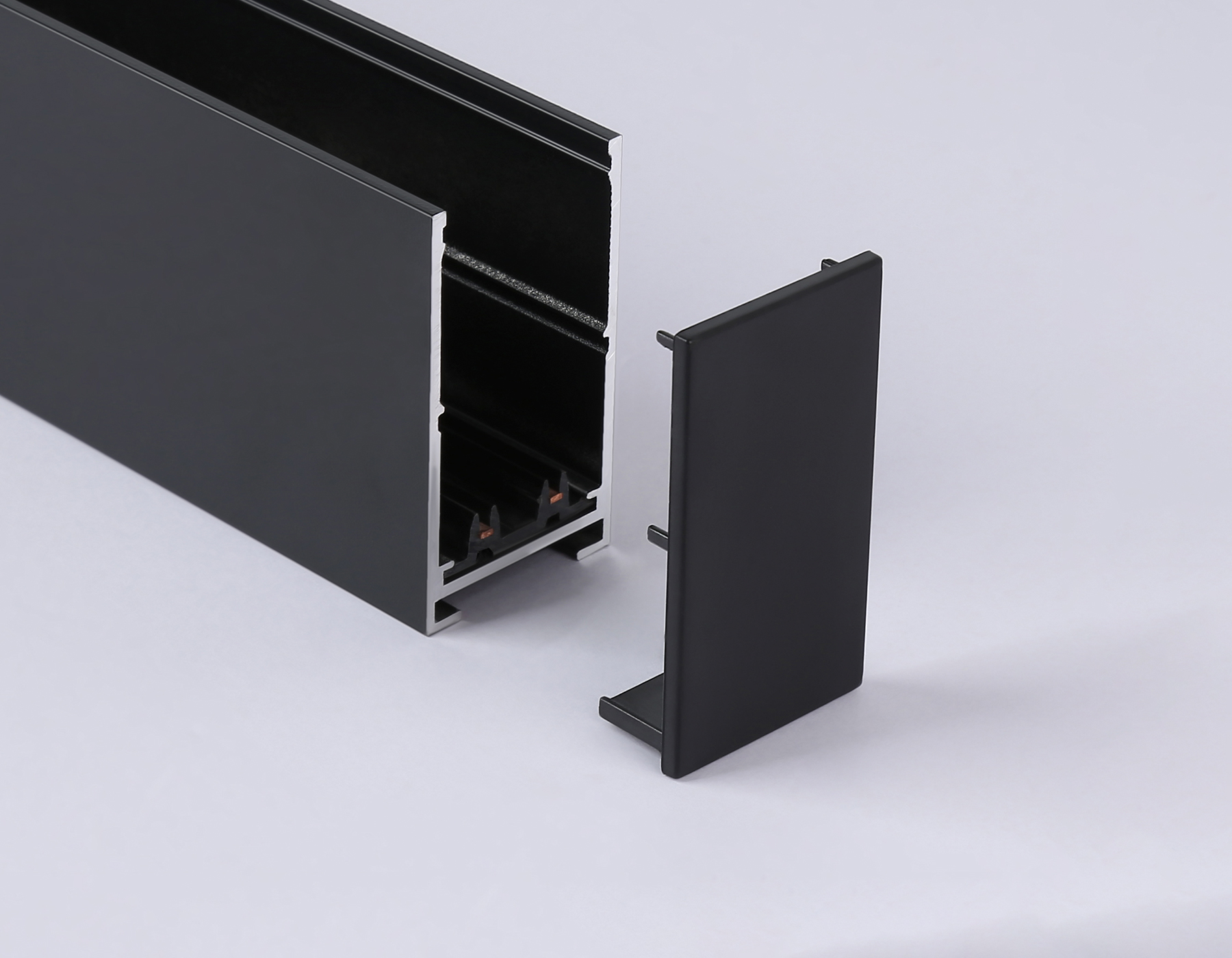 GL1058 BK черный заглушка для шинопровода Magnetic 220V 30.6*56*2 (2шт)