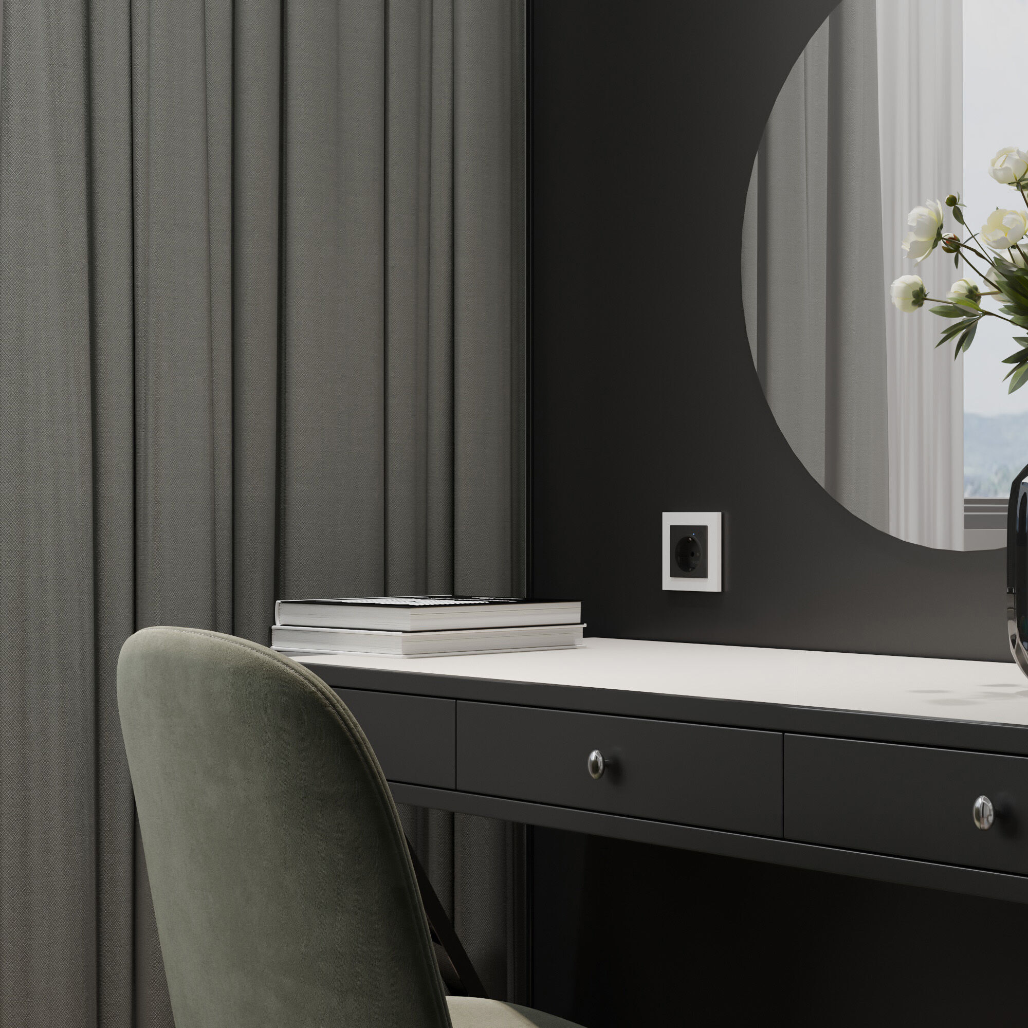 W0012961/ Рамка на 1 пост Slab (белый софт)