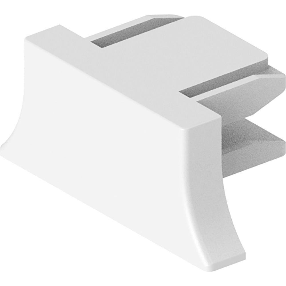 Заглушка пластиковая для шинопровода, белый, LD1011 Заглушка пластиковая для шинопровода, белый, LD1011