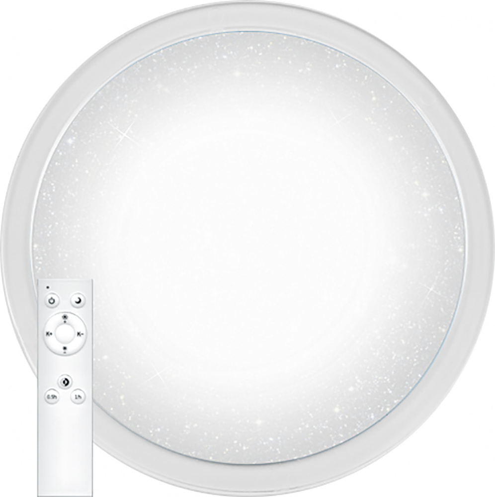 Светодиодный управляемый светильник накладной Feron AL5000 тарелка 60W 3000К-6500K белый с кантом