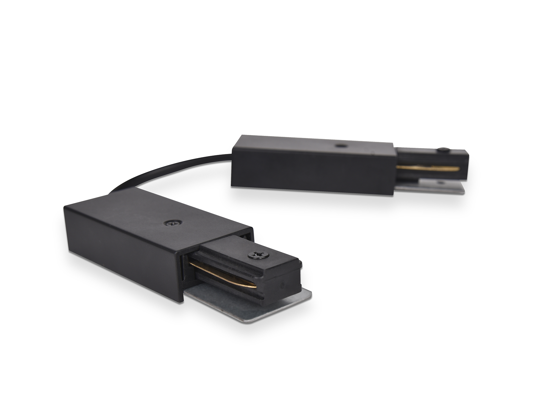 GL7088 BK черный коннектор гибкий однофазный для соединения трековых шинопроводов