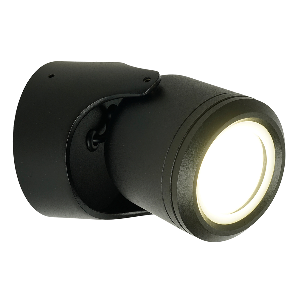 Светильник садово-парковый Feron DH1501, на стену,  GU10, 230V, черный