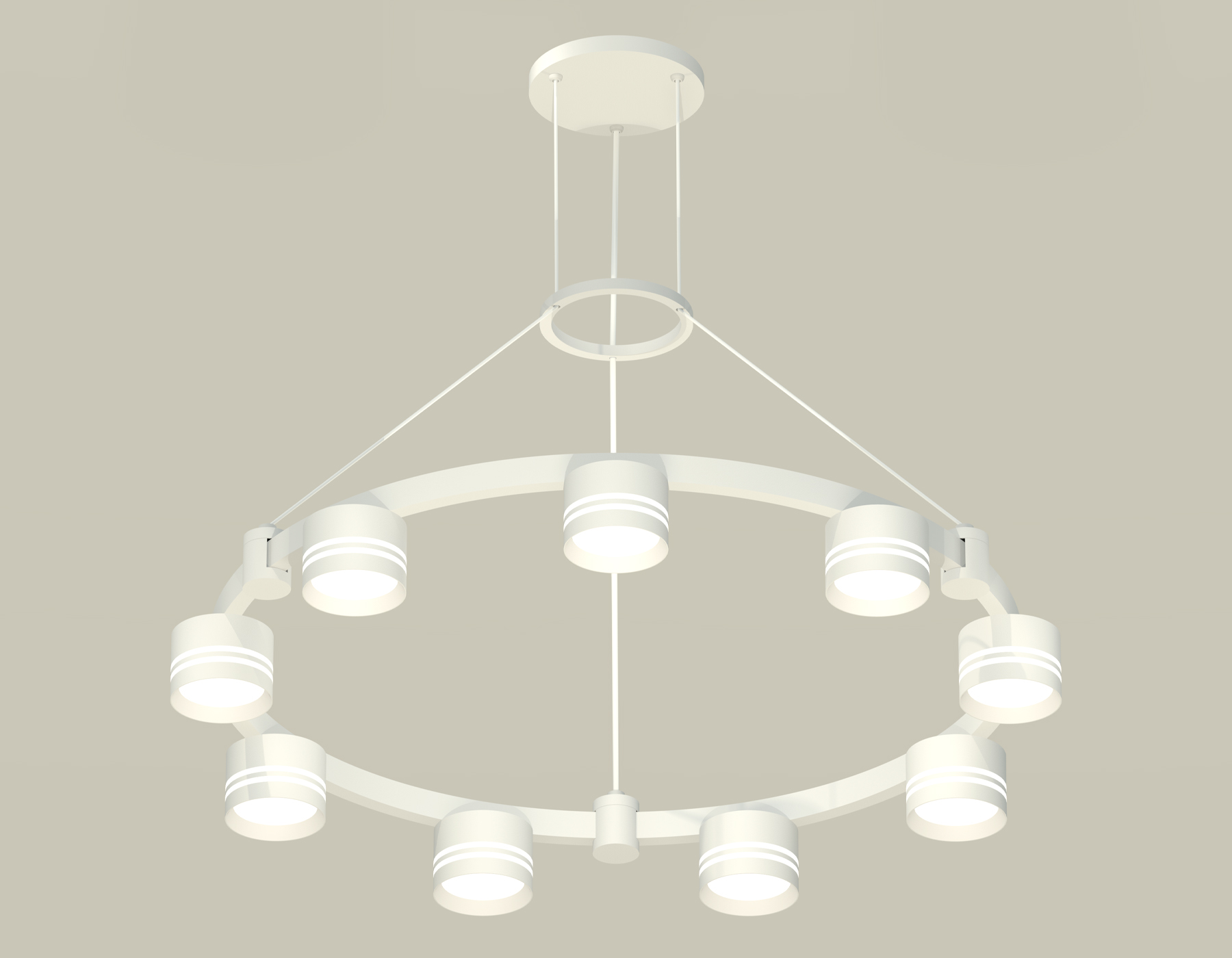 Подвесной светильник Ambrella Techno Ring XR92031903/9 SWH/FR белый песок/белый матовый GX53 (A9203, C9241, N8477)