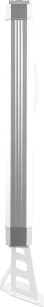 Светодиодный уличный фонарь консольный на солнечной батарее Feron SP2334 5W 6400K с датчиком движения, серый