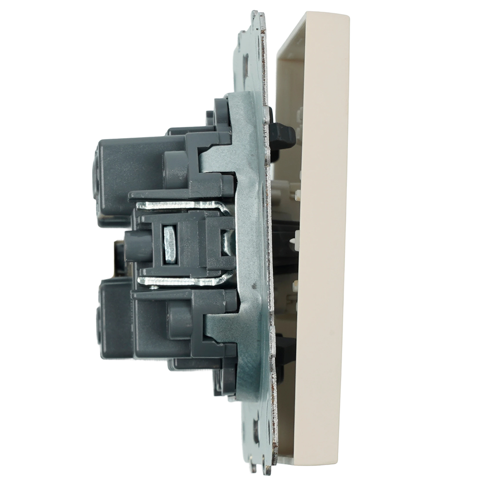 Выключатель 1-клавишный (механизм), STEKKER, 250В, 10А, серия Эмили, RSW10-5103-08, кашемир, soft touch