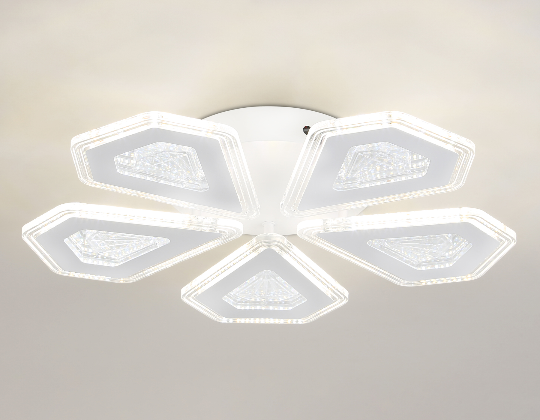 Потолочный LED светильник FA4030/5 WH белый 96W 3000K+6400K/4200K/6400K+3000K D470*80 (ПДУ ИК)