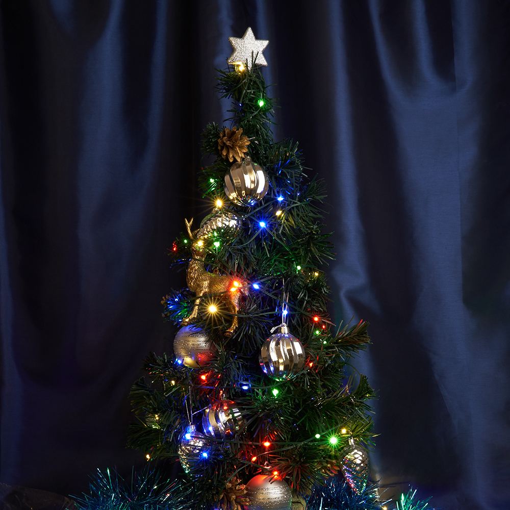 Светодиодная гирлянда Feron CL580 линейная Нить 220V мультиколор c питанием от сети Светодиодная гирлянда Feron CL580 линейная Нить 220V мультиколор c питанием от сети