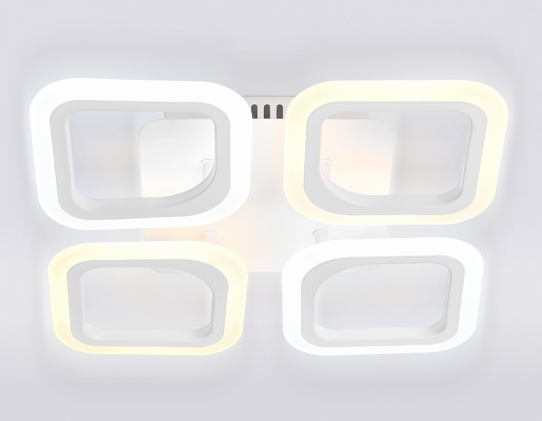 Потолочный светодиодный светильник с пультом Ambrella FA4371/4 WH белый 4200K/3000K+6400K/6400K+3000K 45W 345*345*75 (ПДУ ИК)