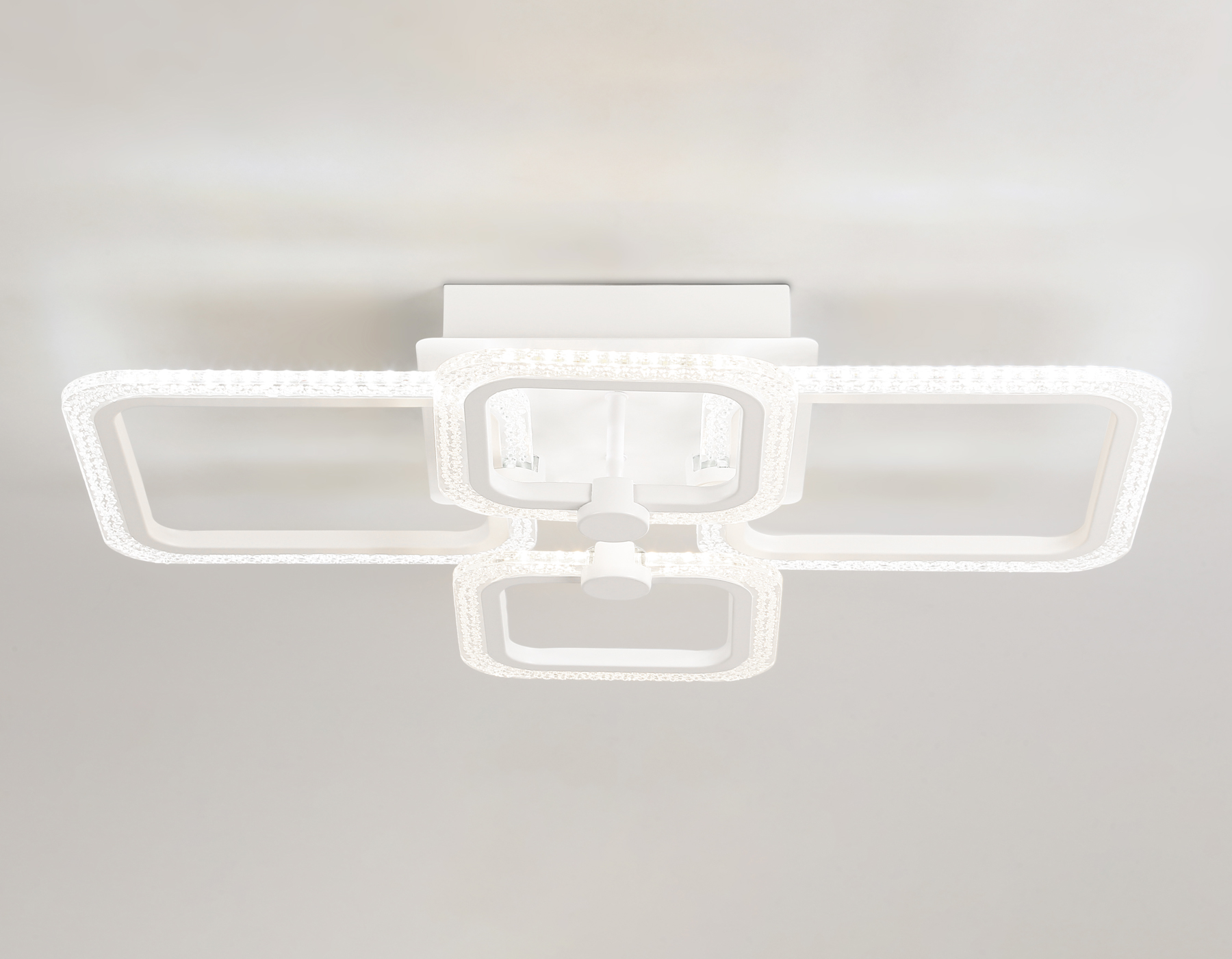 Потолочный LED светильник FA5309/2+2 WH белый 3000+6400K/4200K/6400+3000K 62W 560*480*120 (ПДУ ИК)