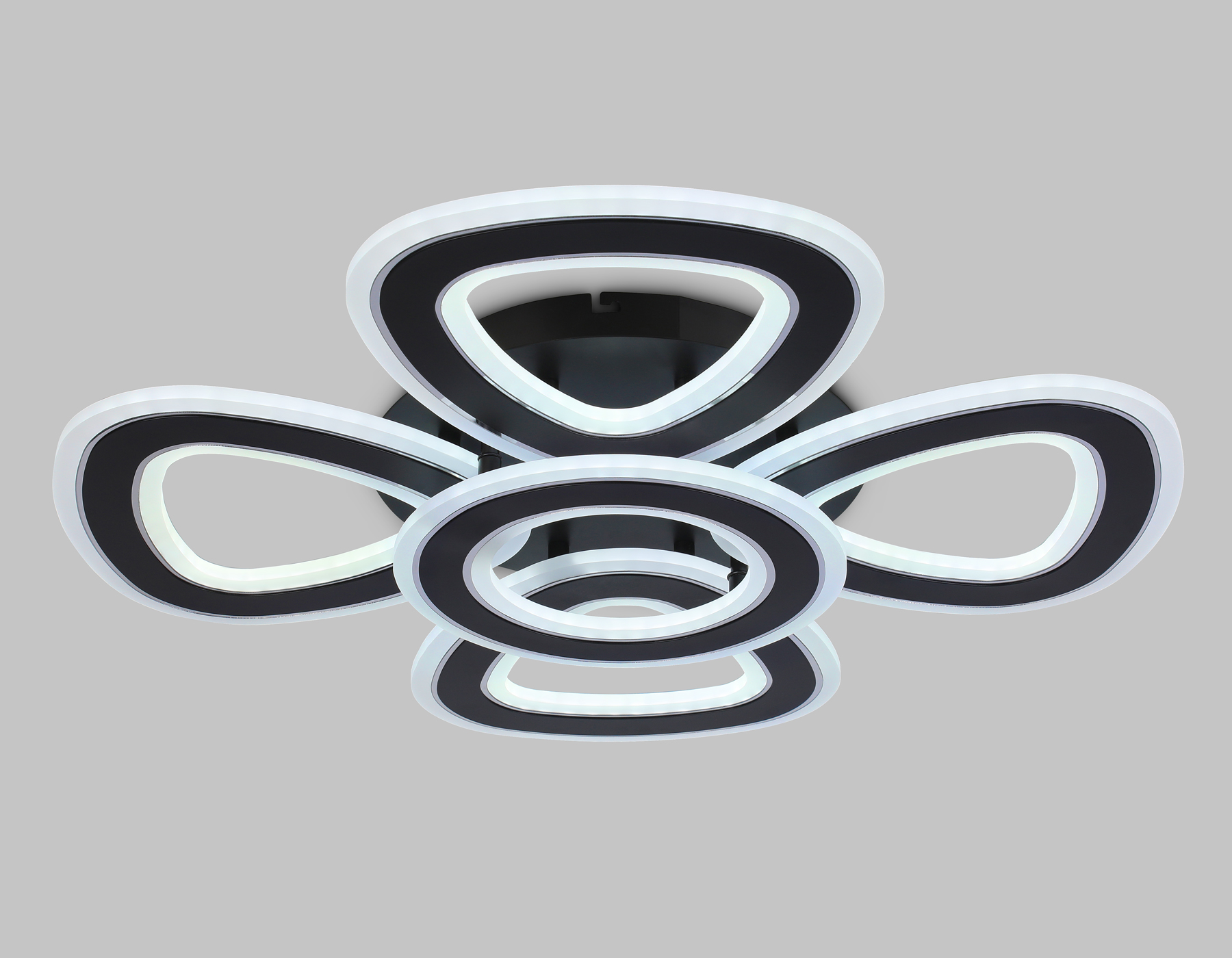 FA8926/4+1 BK/CH черный/хром 163W 3000K-6400K 590*590*120 (ПДУ РАДИО 2.4G)