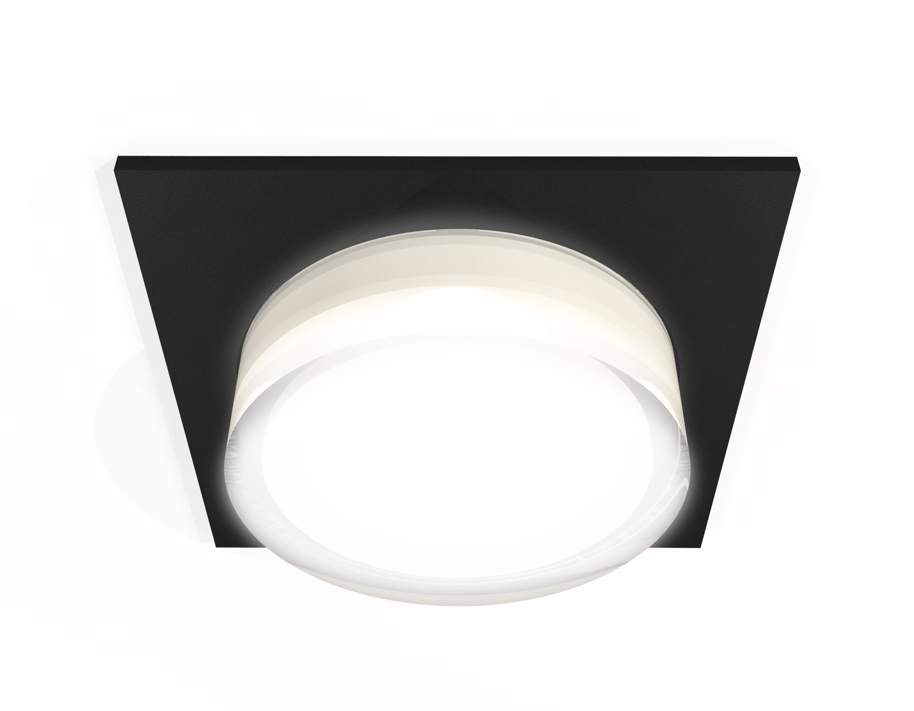 Встраиваемый светильник XC7632043 SBK/FR/CL черный песок/белый матовый/прозрачный MR16 GU5.3 (C7632, N7160)