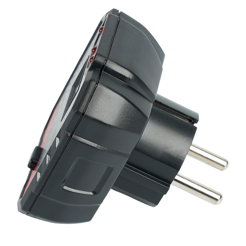 MTM HT106D Тестер розеток и УЗО, питание от сети 230V, черный