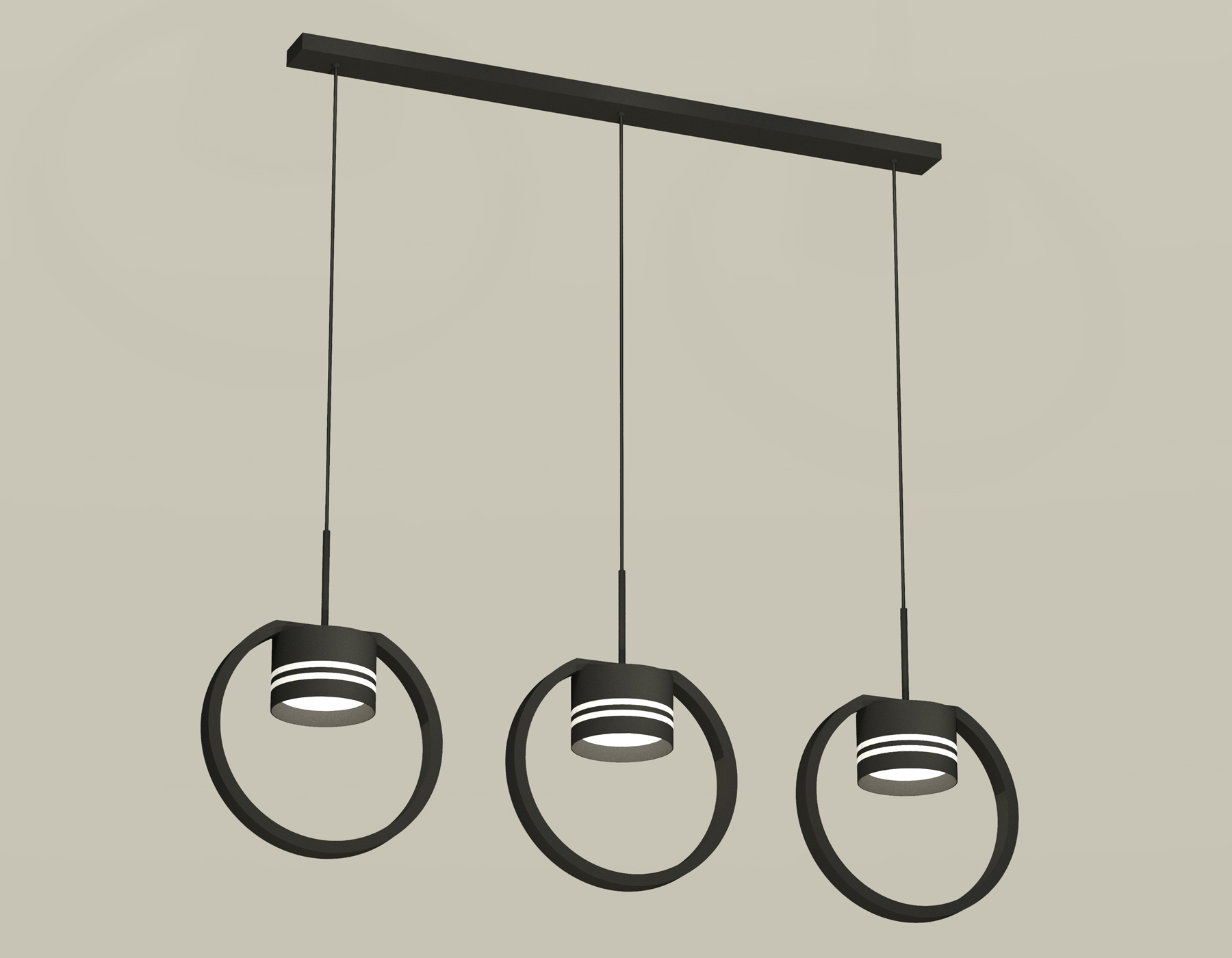 Подвесной светильтник Ambrella XB9107154/3 SBK/FR черный песок/белый матовый GX53 (C9107, N8478) Подвесной светильтник Ambrella XB9107154/3 SBK/FR черный песок/белый матовый GX53 (C9107, N8478)