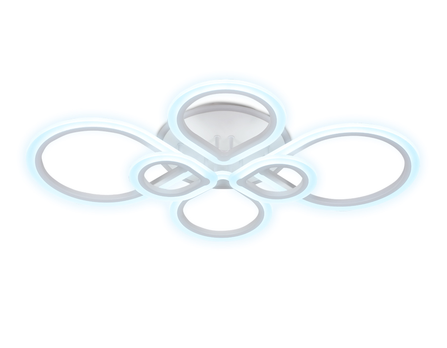 Потолочный светодиодный светильник  Ambrella  FA522/6 WH белый 160W+28W 820*650*120 (ПДУ РАДИО 2.4)