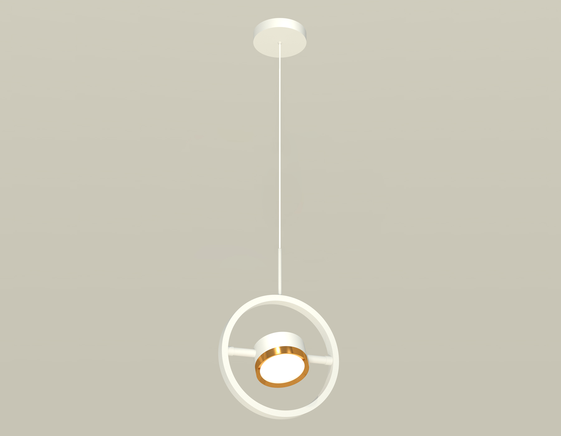 Подвесной светильтник Ambrella XB9111103 SWH/PYG белый песок/золото желтое полированное GX53 (C9111, N8124)