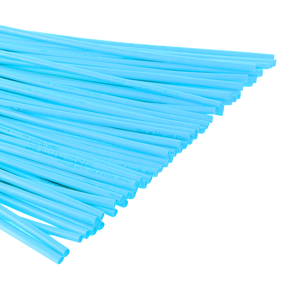 Термоусадочная трубка STEKKER 6,0/3,0 мм, длина 100 см., усадка 2:1, синий HST-630-100BL