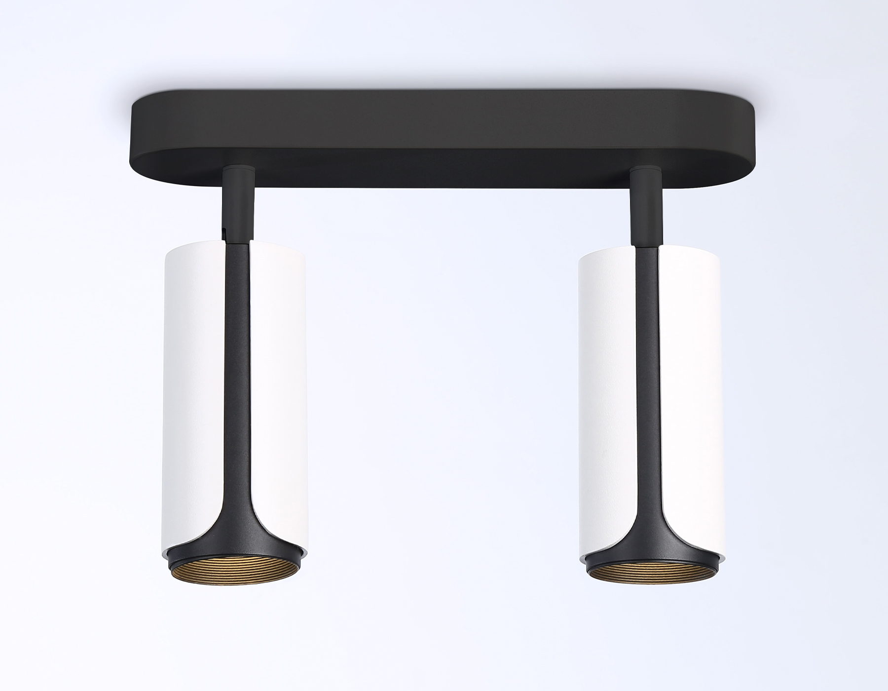 Настенно-потолочный поворотный спот Ambrella TN51596/2 WH/BK белый/черный GU10/2 260*60*195