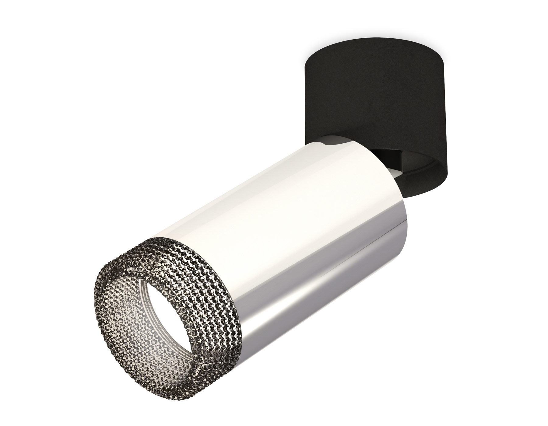 Накладной поворотный светильник XM6325041 PSL/BK/BK серебро полированное/черный/тонированный (A2221, C6325, N6151)