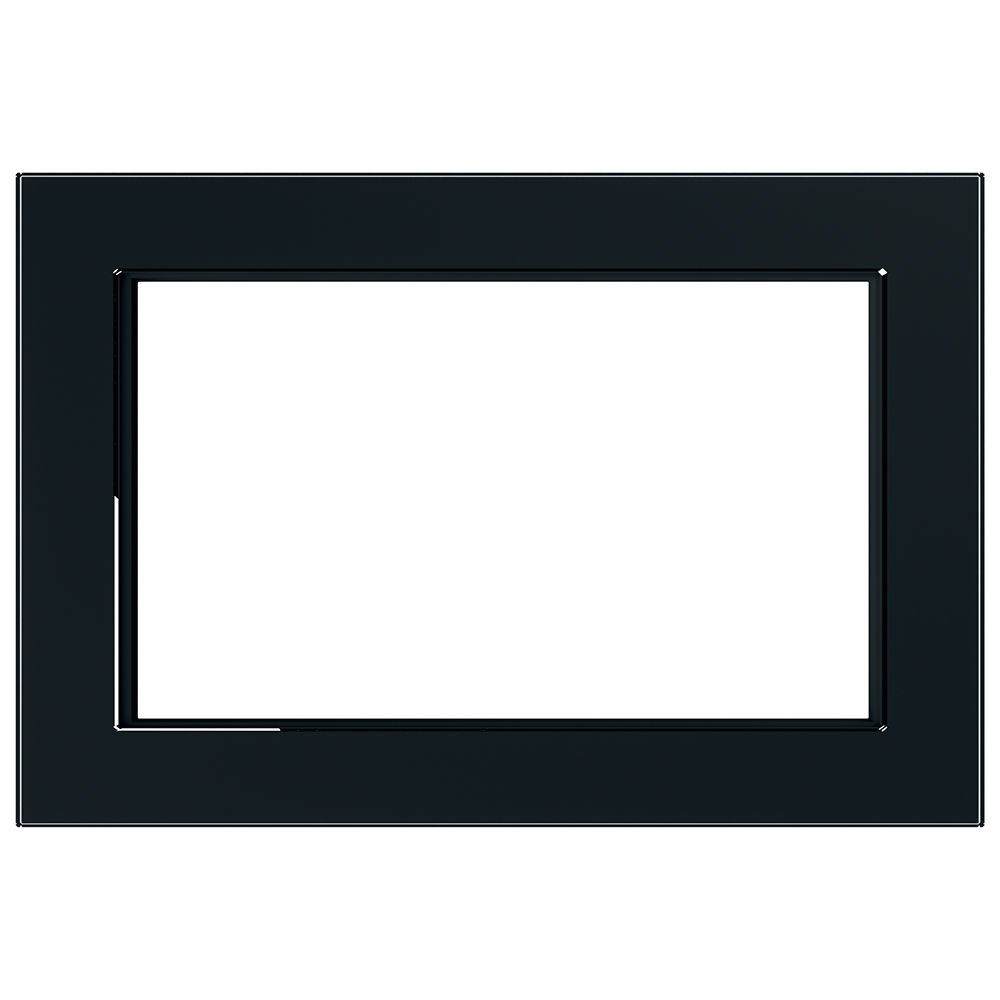 Рамка  2-местная (без перемычки), стекло, STEKKER, GFR00-7012-05М, серия Катрин, черный матовый