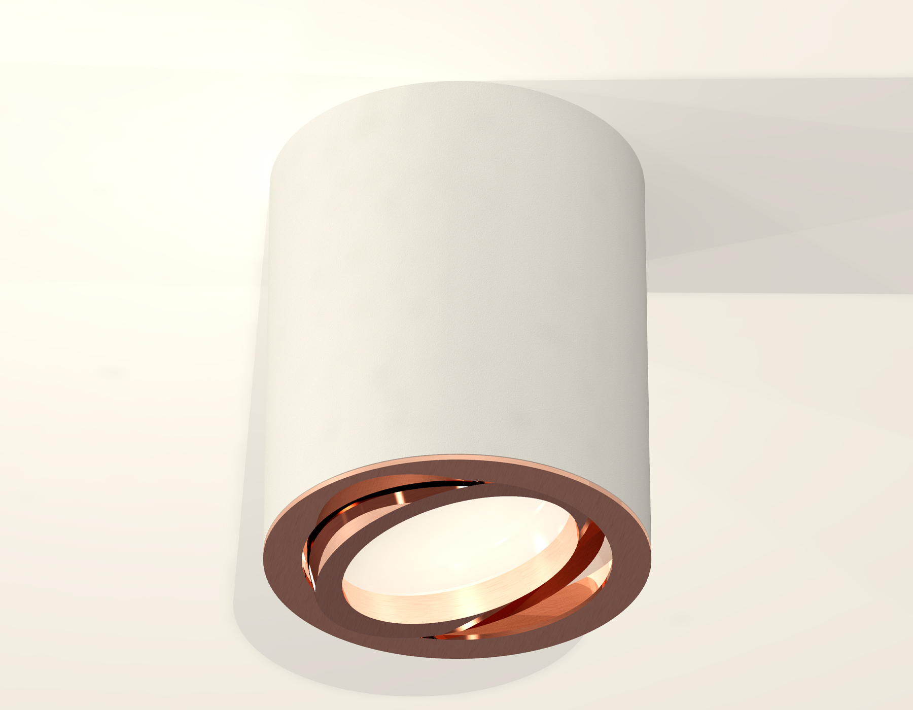 Накладной поворотный светильник XS7421004 SWH/PPG белый песок/золото розовое полированное MR16 GU5.3 (C7421, N7005)