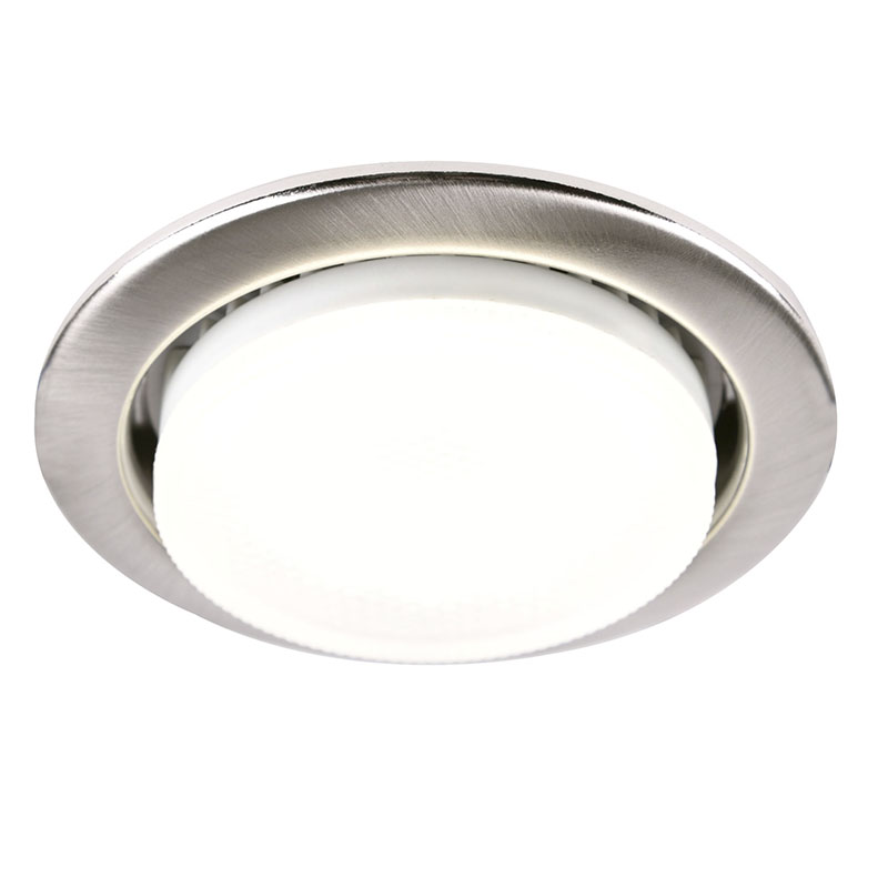 Встраиваемый светильник GENERAL 431700 GCL GX53 Ø90 мм, сатин-никель