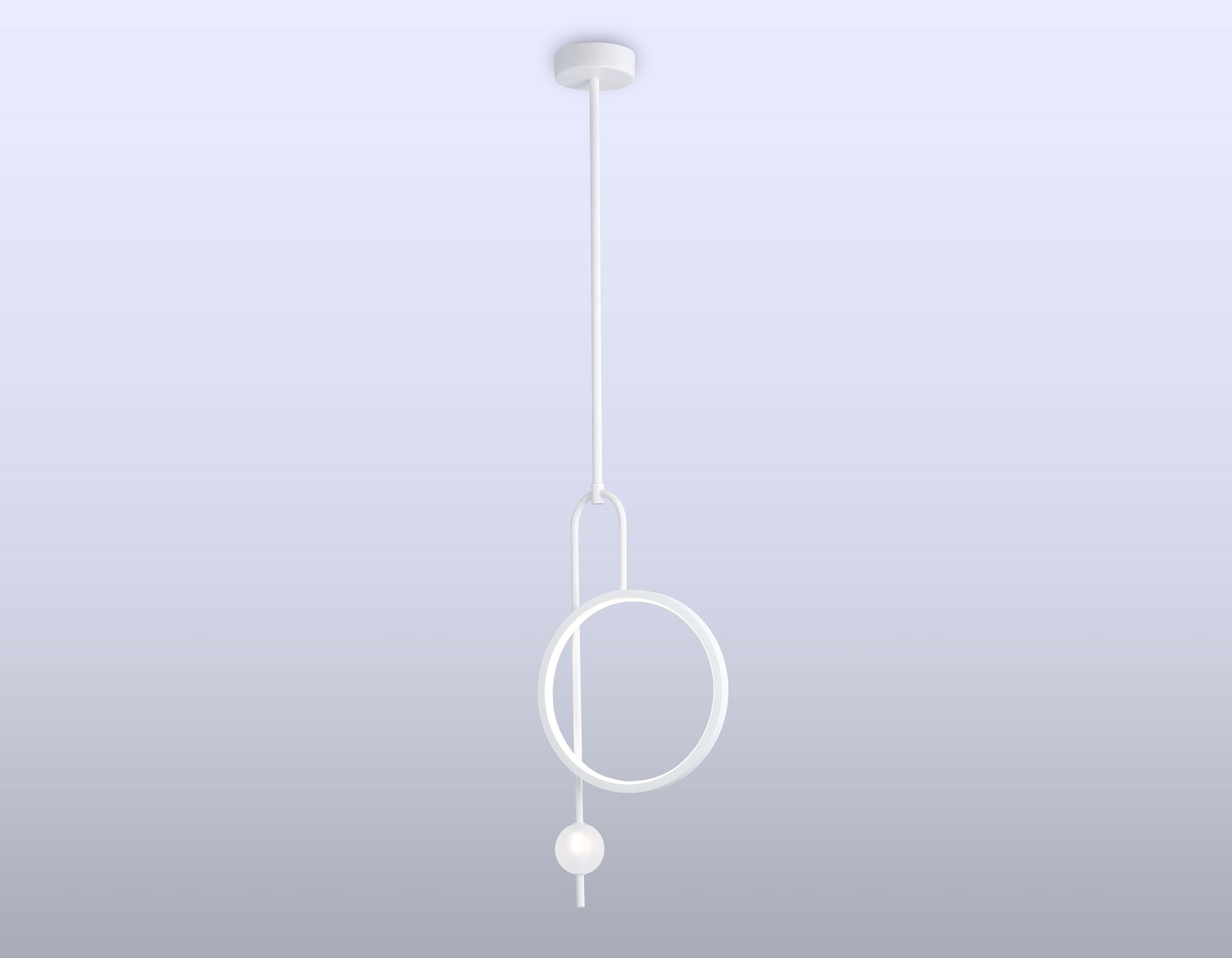 Подвесной светильник Ambrella FL66431 WH белый 4200K 13W 240*60*1580 (Без ПДУ)