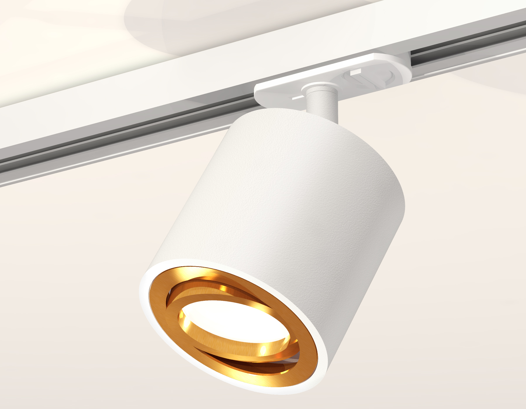 Трековый светильник XT7531020 SWH/PYG белый песок/золото желтое полированное MR16 GU5.3 (A2536, C7531, N7004)