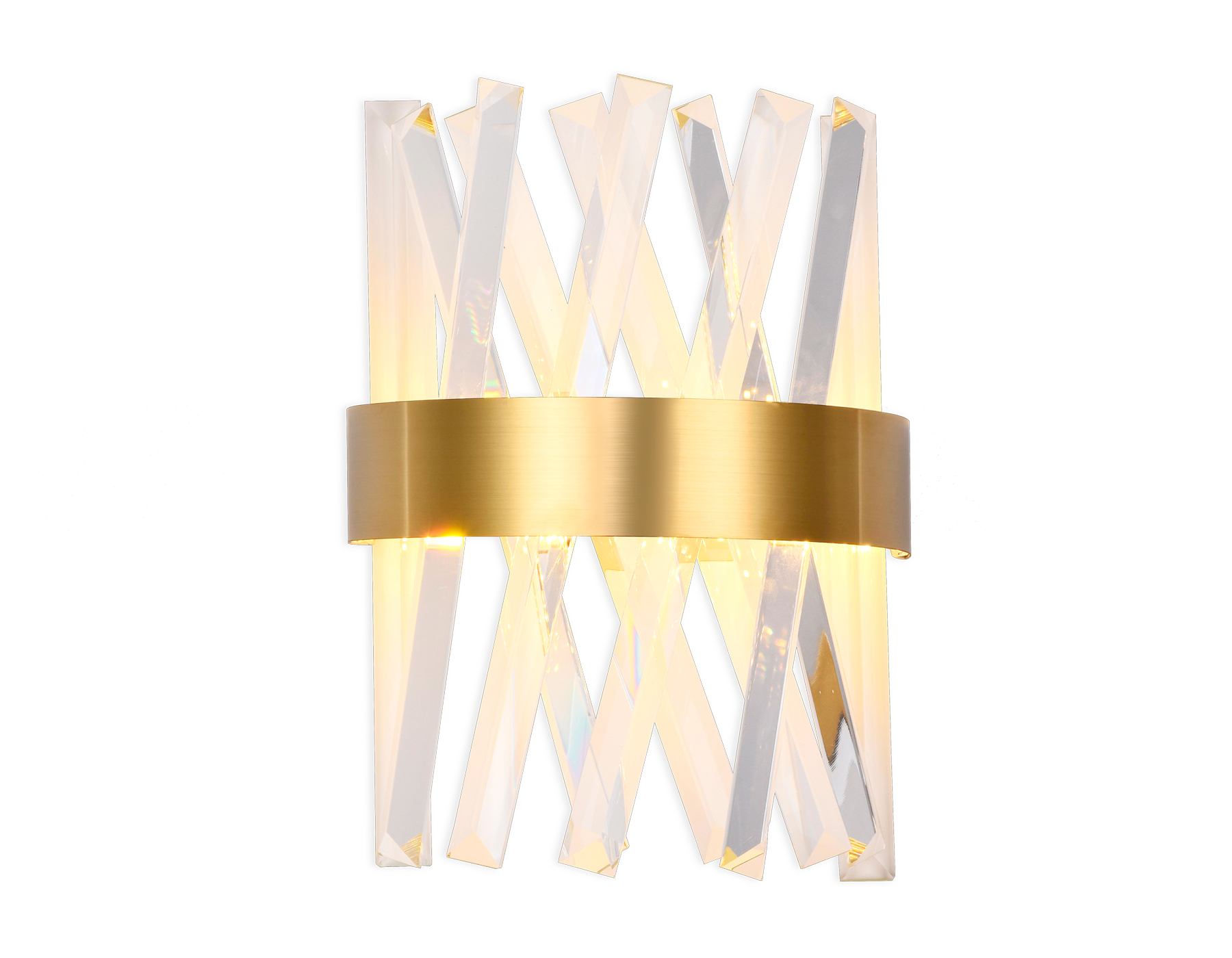 Настенный светодиодный светильник с хрусталем Ambrella TR5324 GD/CL золото/прозрачный 24W 285*260*124
