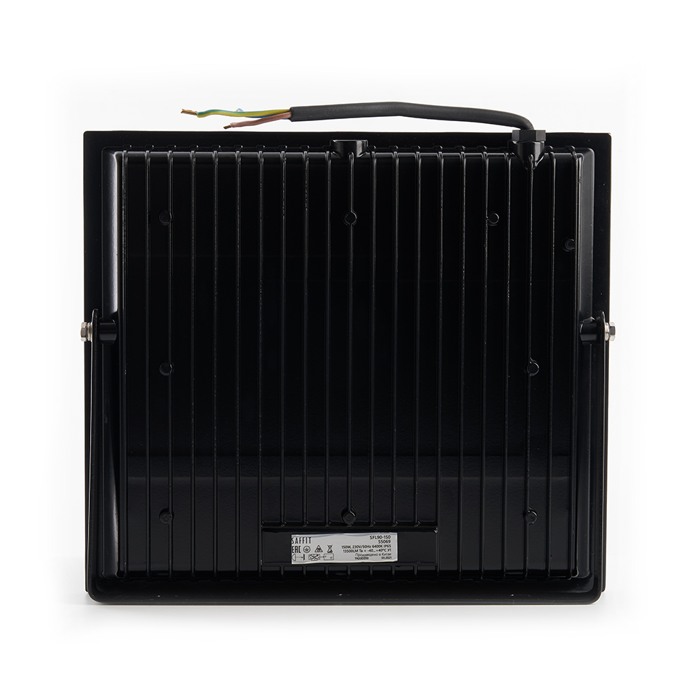 Светодиодный прожектор SAFFIT SFL90-150 IP65 150W 6400K черный, 55069