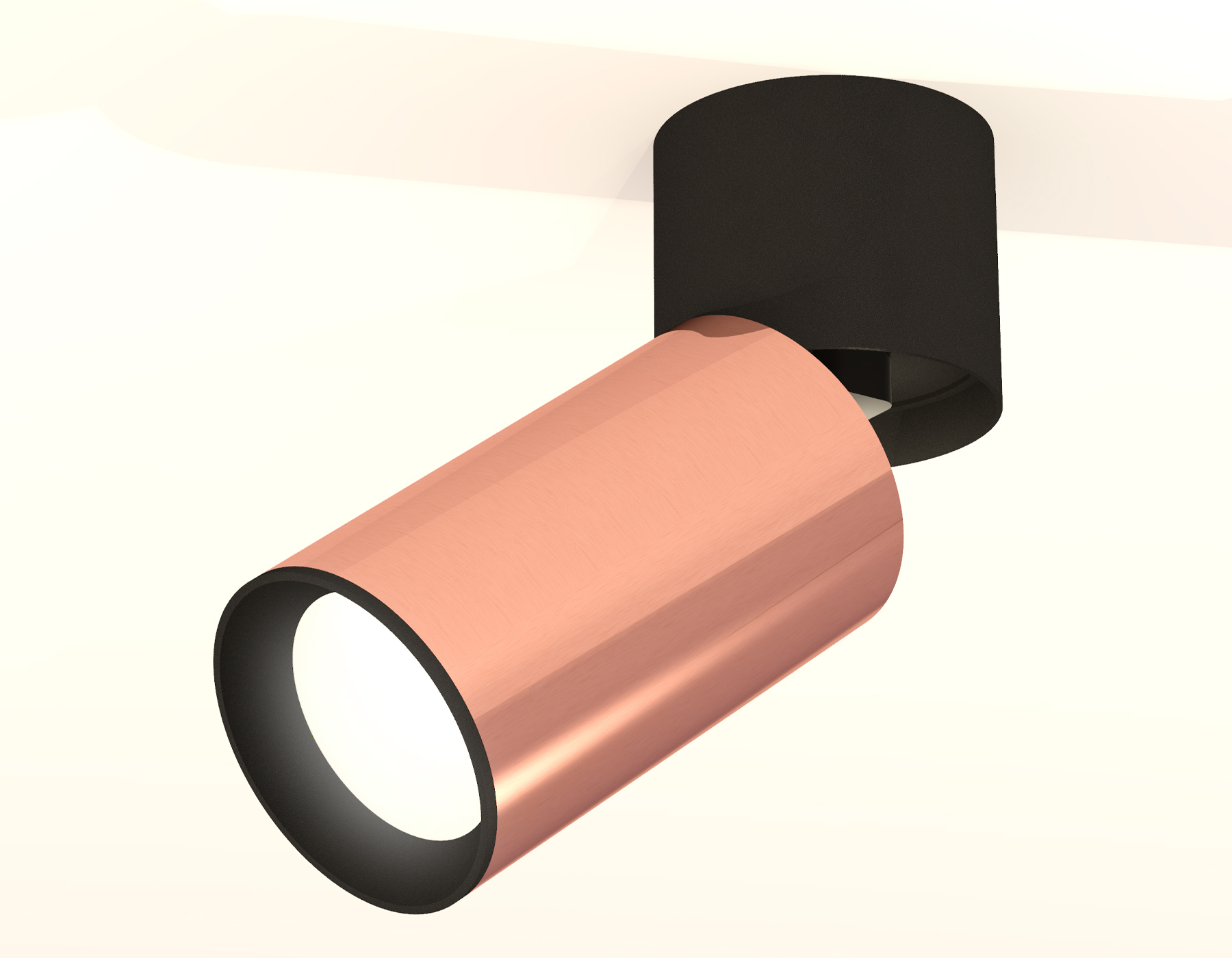 Накладной поворотный светильник XM6326040 PPG/BK/SBK золото розовое полированное/черный/черный песок (A2221, C6326, N6102)