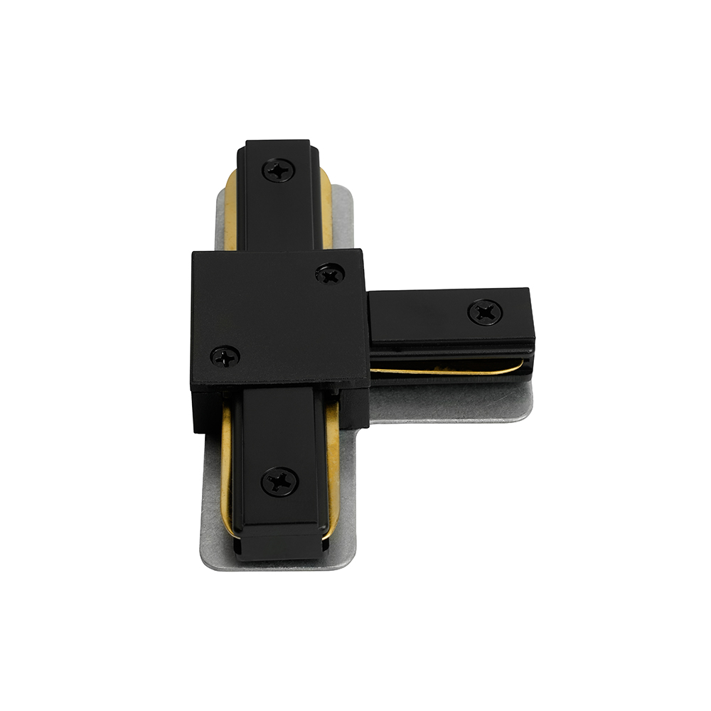 Коннектор Т-образный однофазный  для шинопровода , черный, LD1019