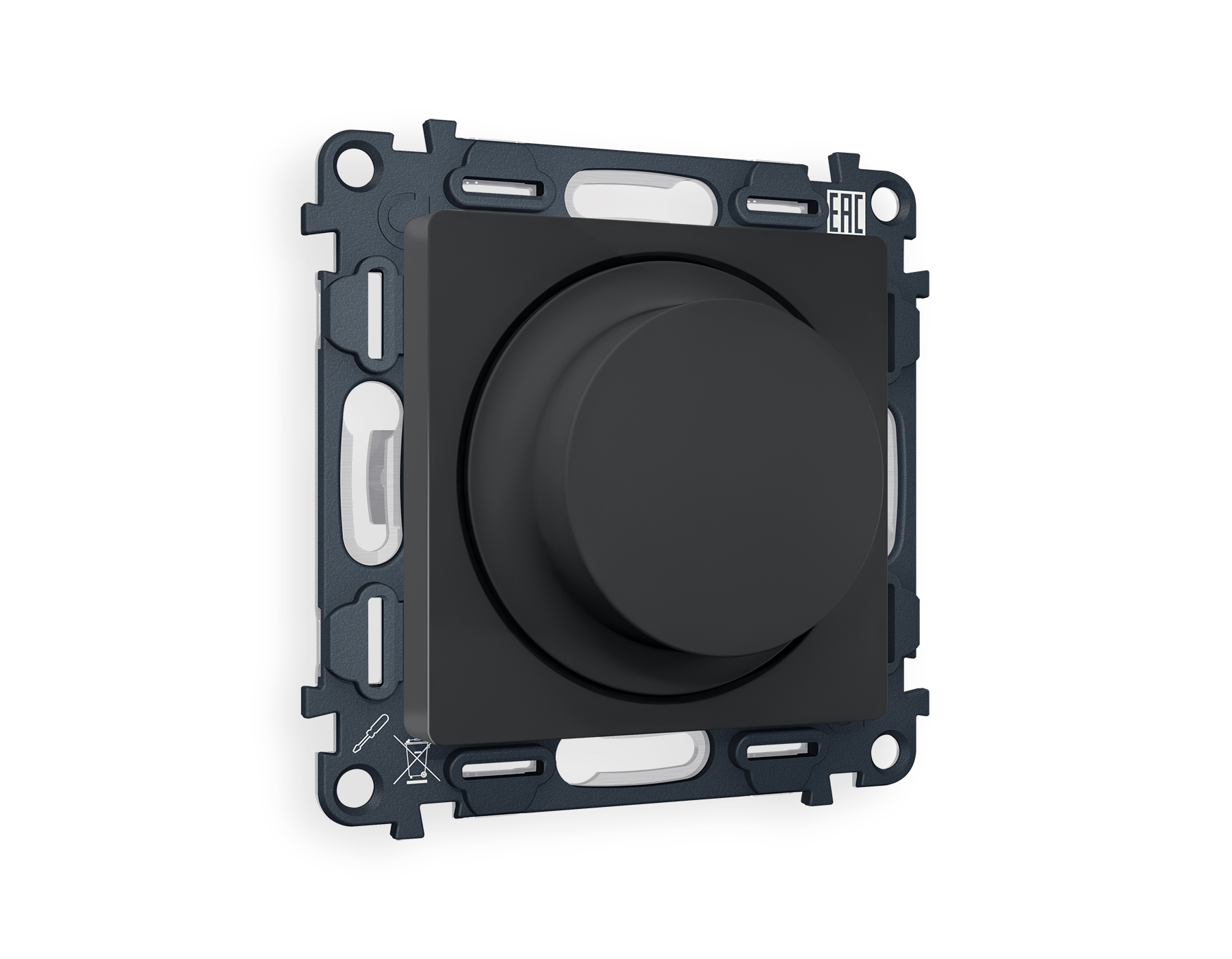 MA905510 Комплект механизма светорегулятора универсального ALFA Графит мягкое касание 25-600W/LED 5-300W QUANT (AP9055, VM136)