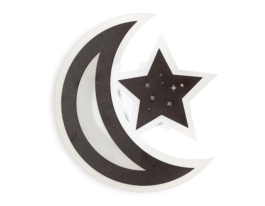 Настенный светодиодный светильник Ambrella FW114 SCF кофе песок LED 3000K 22W 250*250*40