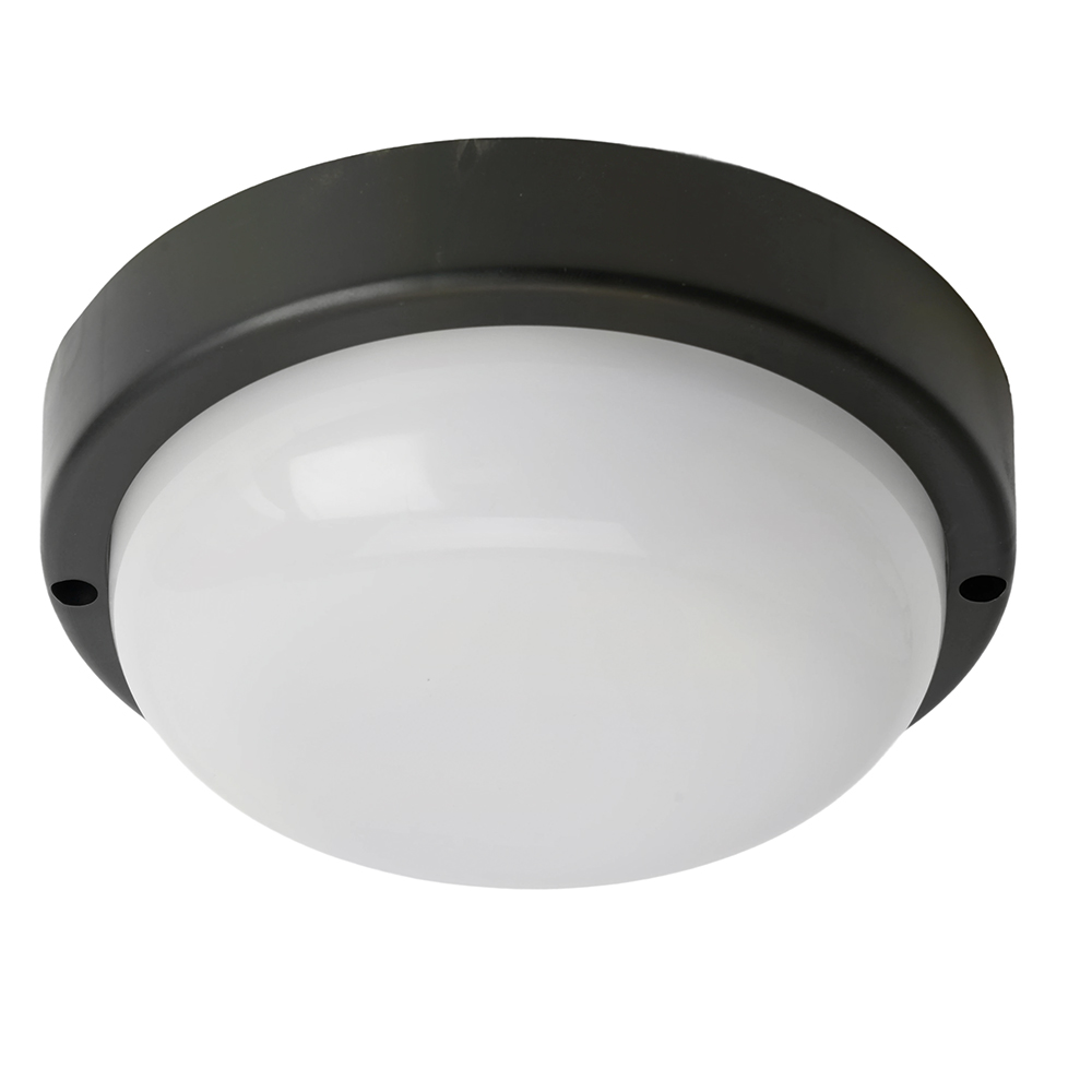 Светильник светодиодный пылевлагозащищённый Feron AL3005 в пластиковом корпусе 12W 6500K 220V IP65 черный