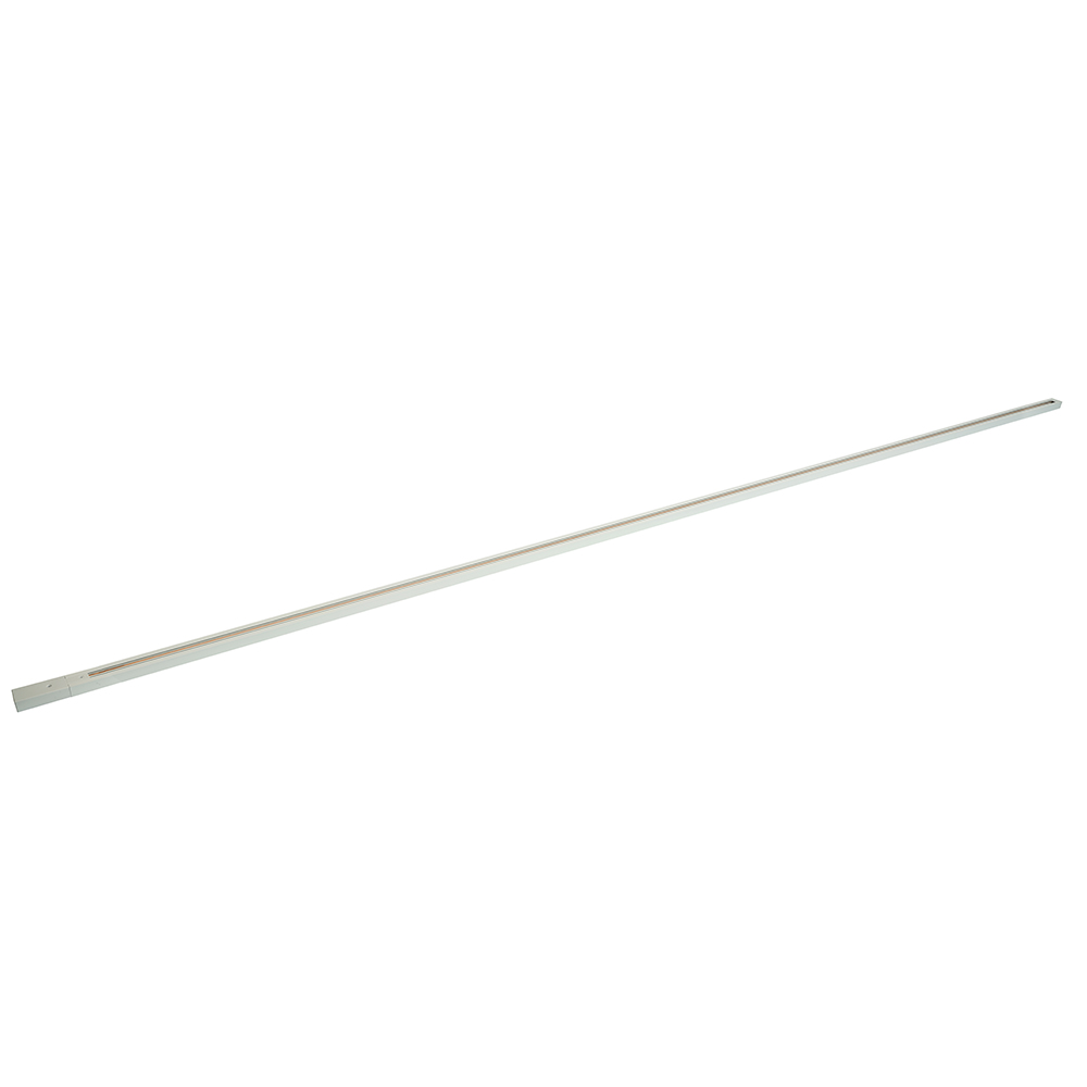 Шинопровод для трековых однофазных светильников, белый, 3м,  в наборе токоввод, заглушка, крепление, CAB1007