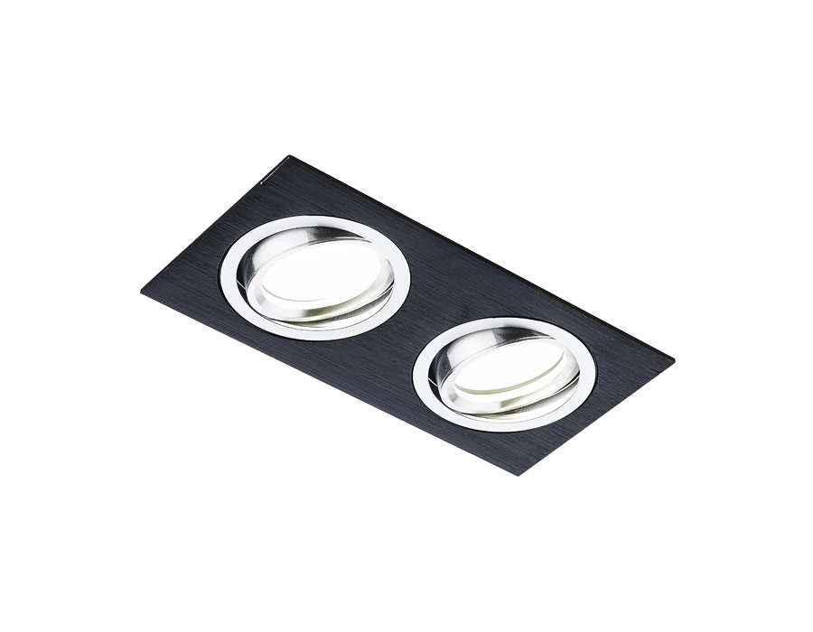 Встраиваемый светильник Ambrella A601/2 BK сатин/черный