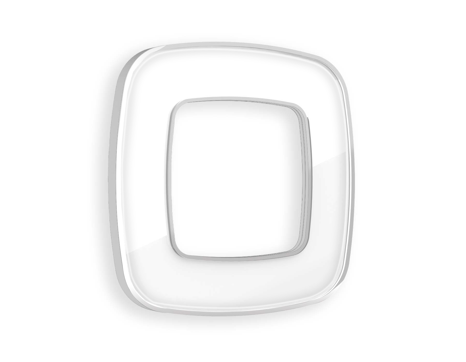 OF640131 Рамка OMEGA Coint (Белый Стекло органическое/Серебро) 1-ая