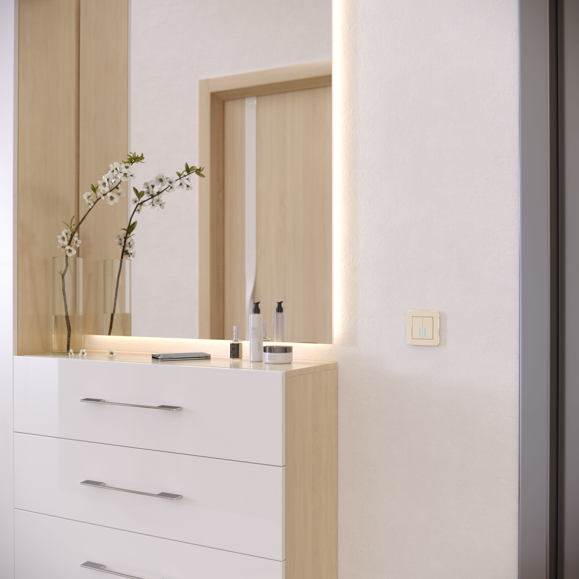 Рамка на 1 пост Platinum Werkel (шампань) W0012611