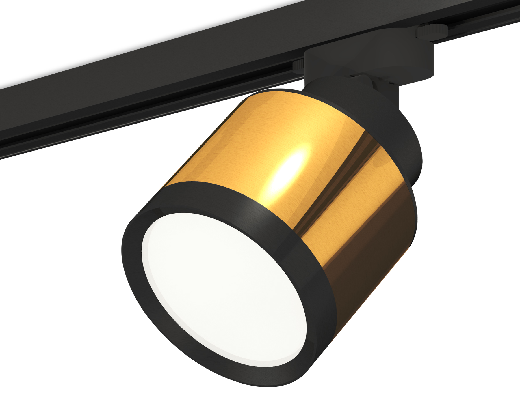Трековый светильник XT8121001 PYG/SBK/PBK золото желтое полированное/черный песок/черный полированный GX53