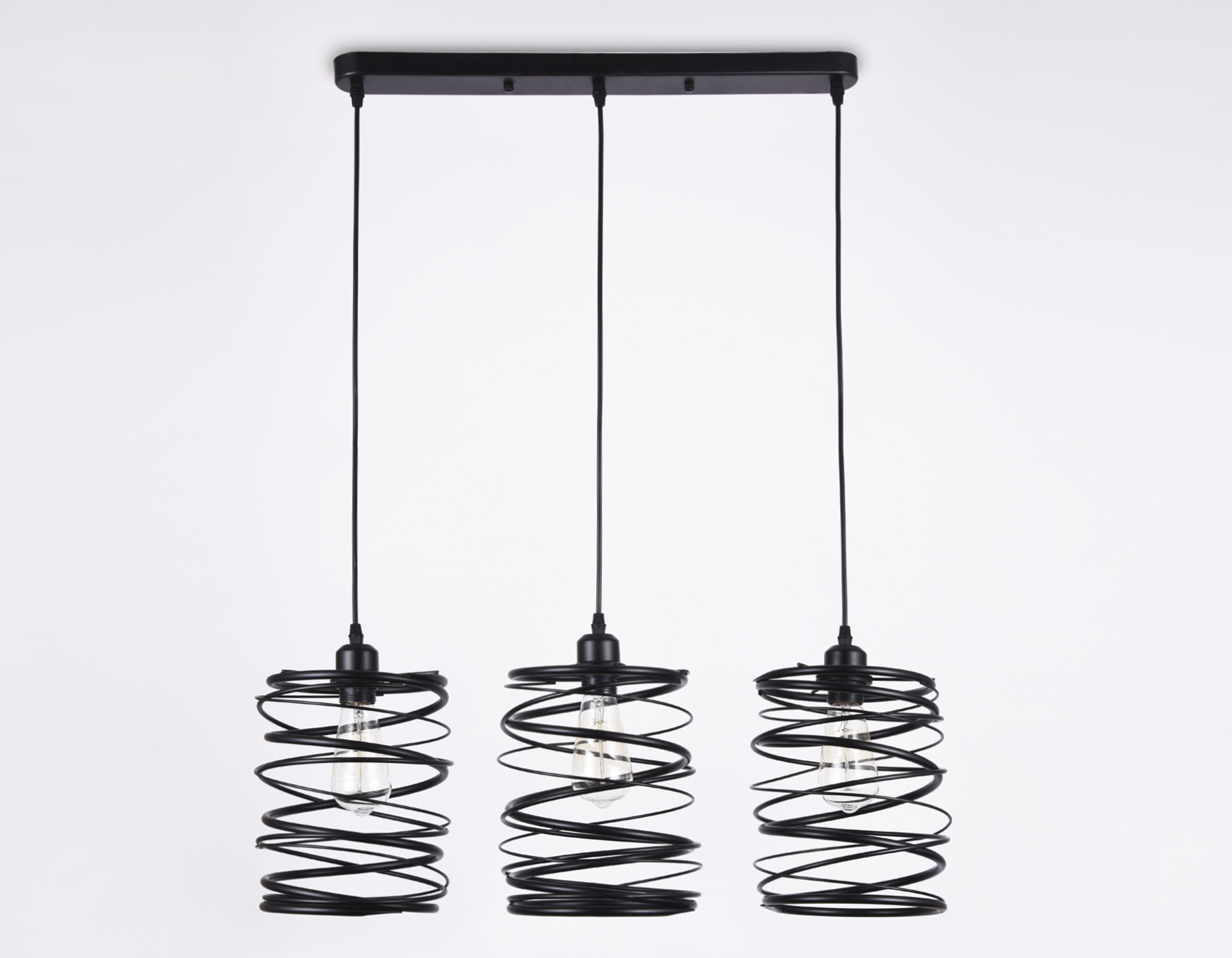 Подвесной светильник Ambrella в стиле лофт TR8403 черный E27/3 max 60W 720*180*1000 Подвесной светильник Ambrella в стиле лофт TR8403 черный E27/3 max 60W 720*180*1000